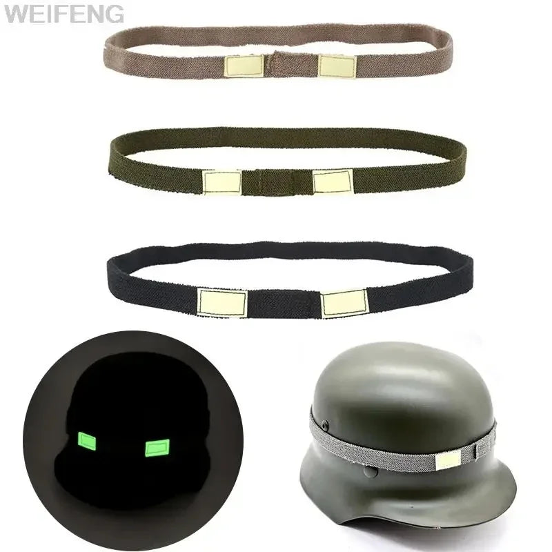 1/2PCS Green Tactical Helmet Strap Reflective Camo Strap Helmets Band Straps for M1 M88 MICH Helmet