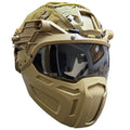 Tactical Fast Helmet Set with Mask Goggles & Helmet Cover Adjustable Lightweight Airsoft Paintball CS Hunting Training Gear