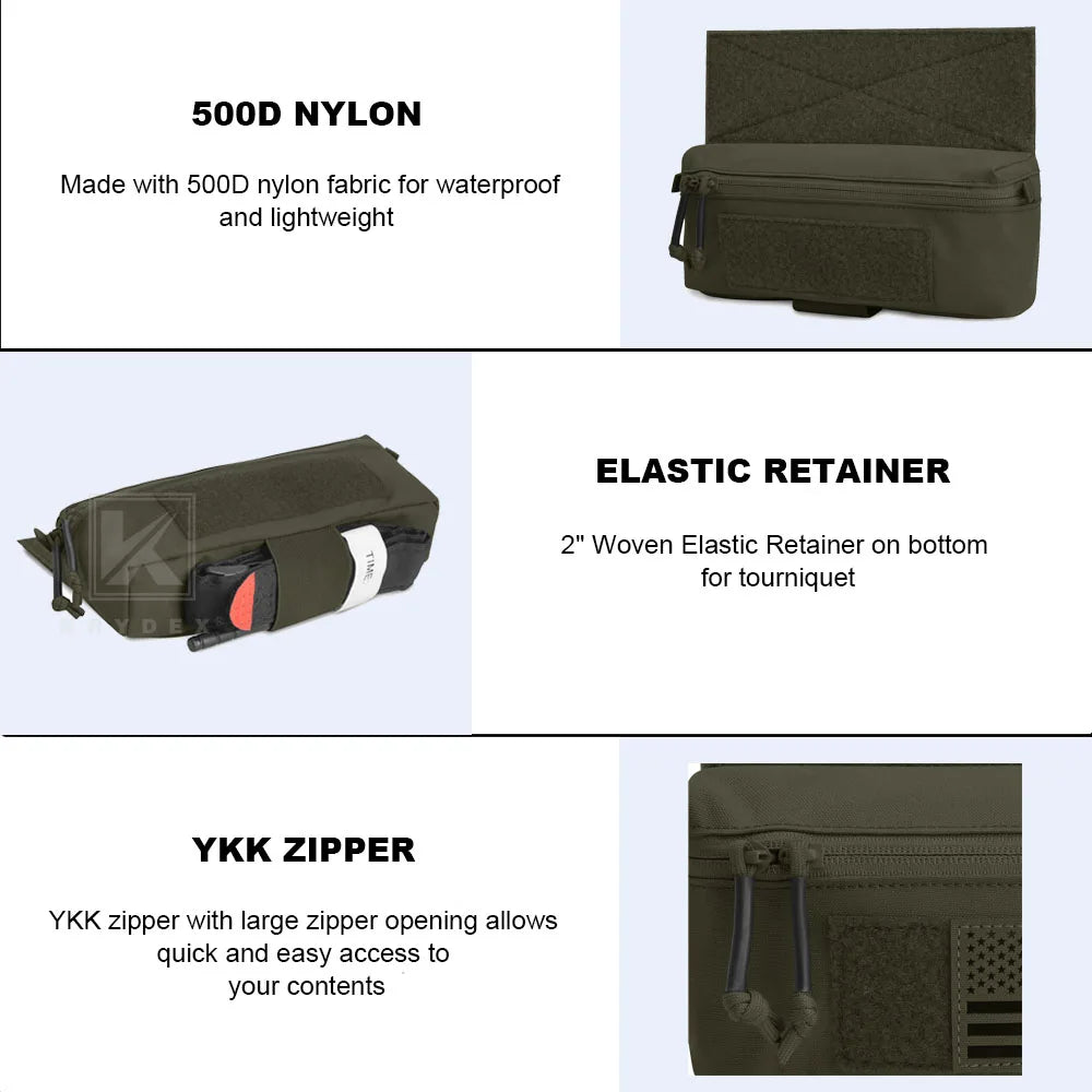 KRYDEX Tactical Mini Dangler Dump Drop Pouch Fanny Pack Tool Storage Bag for JPC CPC LBT D3CR MK3 MK4 Chest Rig Vest Accessories