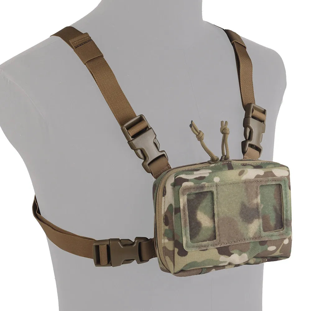 POSEIDON DEFENSE Folded Navigation Board Pouch Set for Large Phones GPS Compass Zipper Magic Fastener Fixation for Outdoor