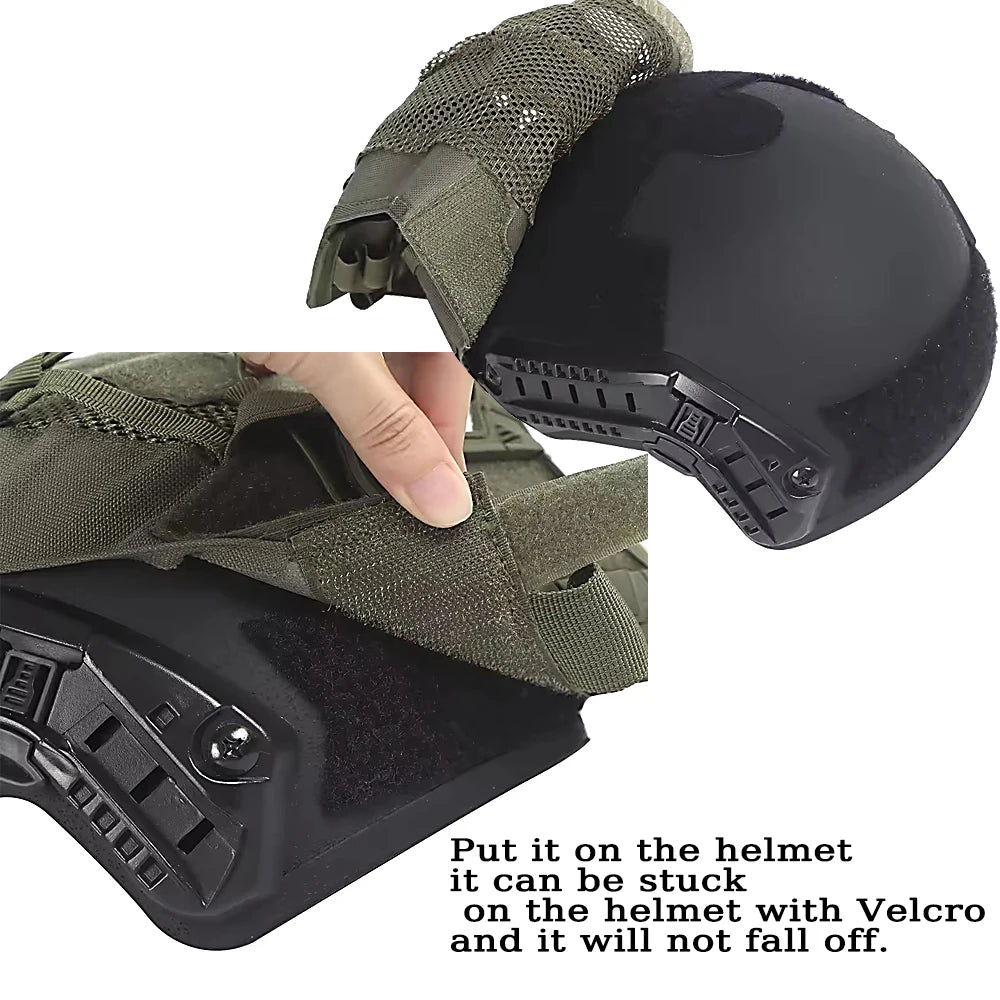 BOOIU Tactical Helmet Cover Set NVG Battery Pouch Nylon Weight Bag For Fast Helmet Cover Hunting Ballistic Helmets Accessories