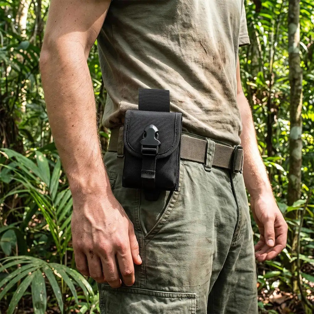 Tactical Molle Utility Bag Oxford Multi Functional Waist Pack Gadget Tool Bag Outdoor Hunting Travel Cycling Phone Accessories