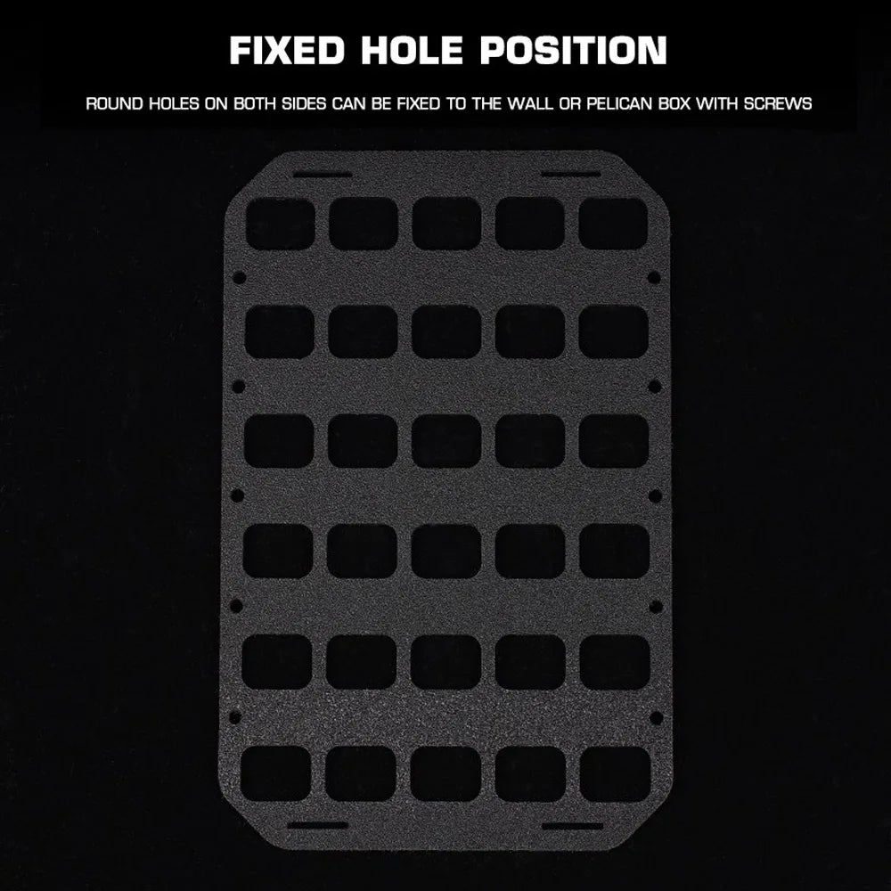 12.5 Inch Tactical Display Stand Holder for  Airsoft Holster Mag Pouch RTI G-Code QLS Gear Storage Plate Car Seat Back Organizer