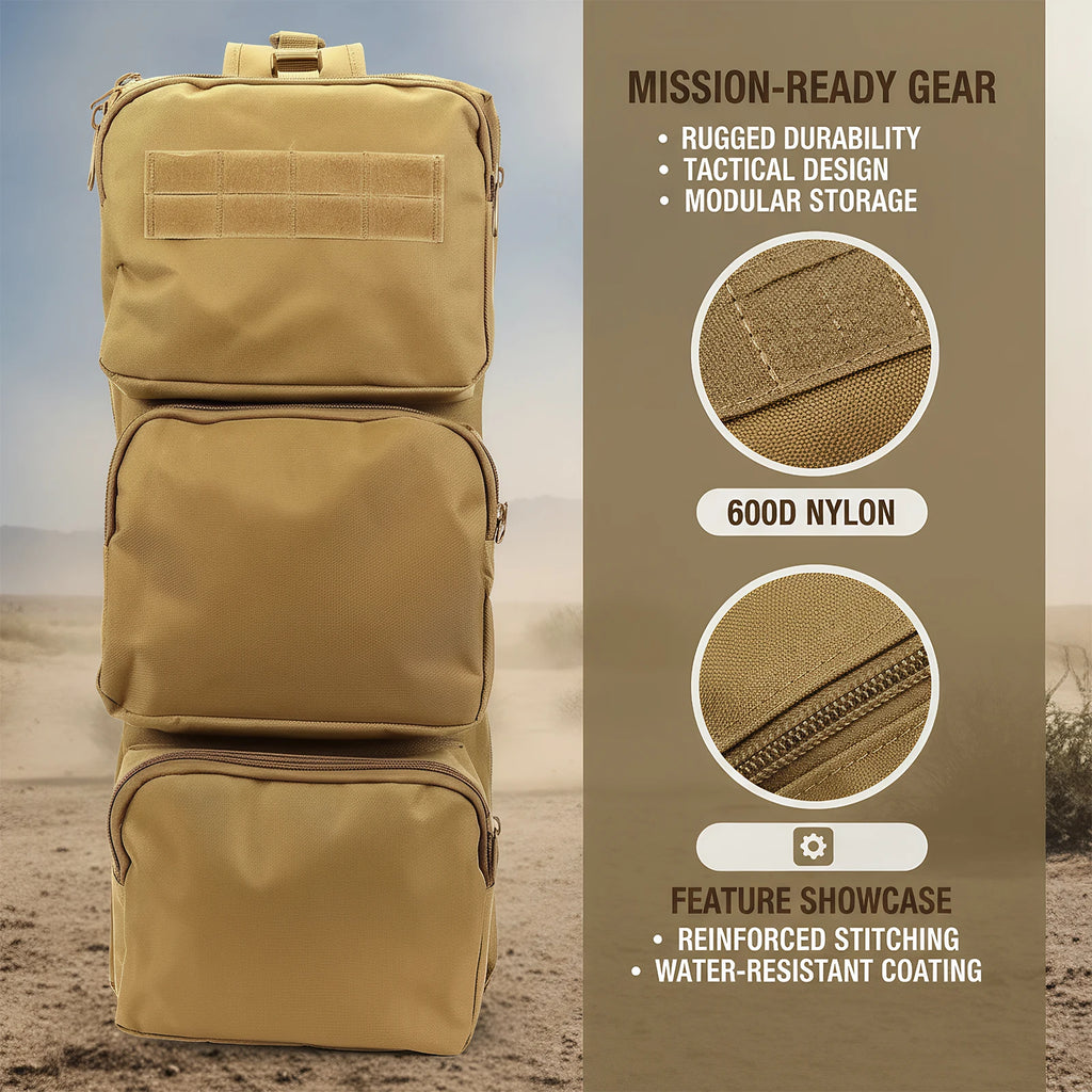 Nylon Fishing Tackle Bag 600D PVC Fishing Backpack Gift for Men Outdoor Climbing Camping Hiking