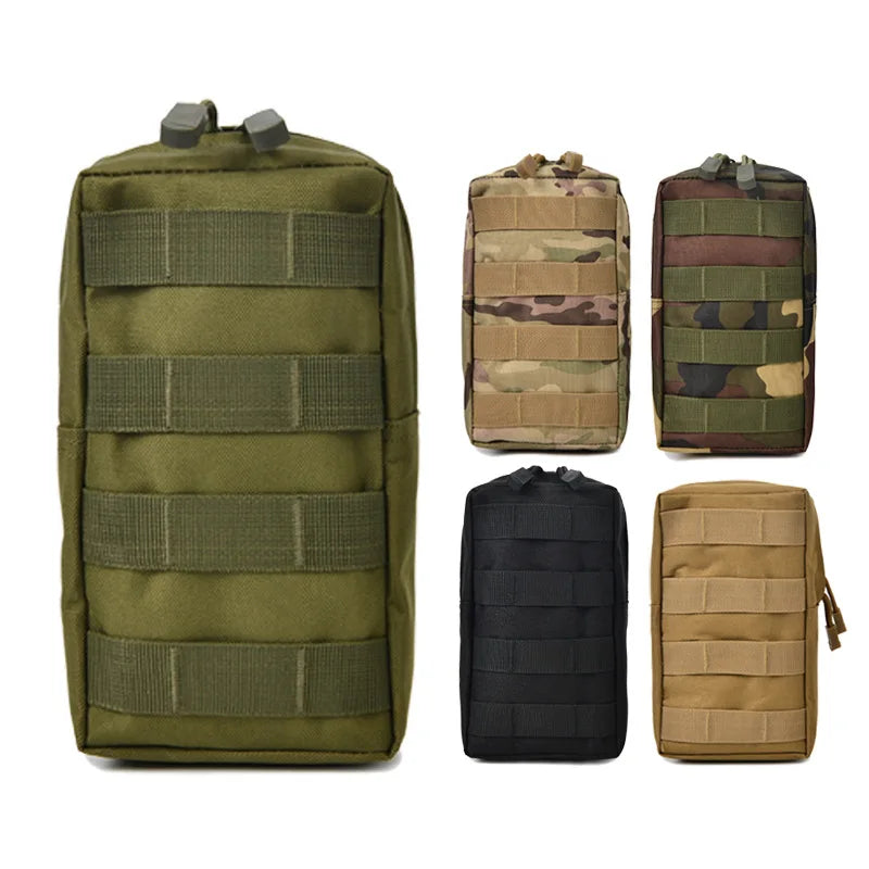 600D Tactical Molle System Medical Pouch Utility EDC Tool Accessory Waist Pack Phone Case Airsoft Hunting Bag Outdoor Equipment
