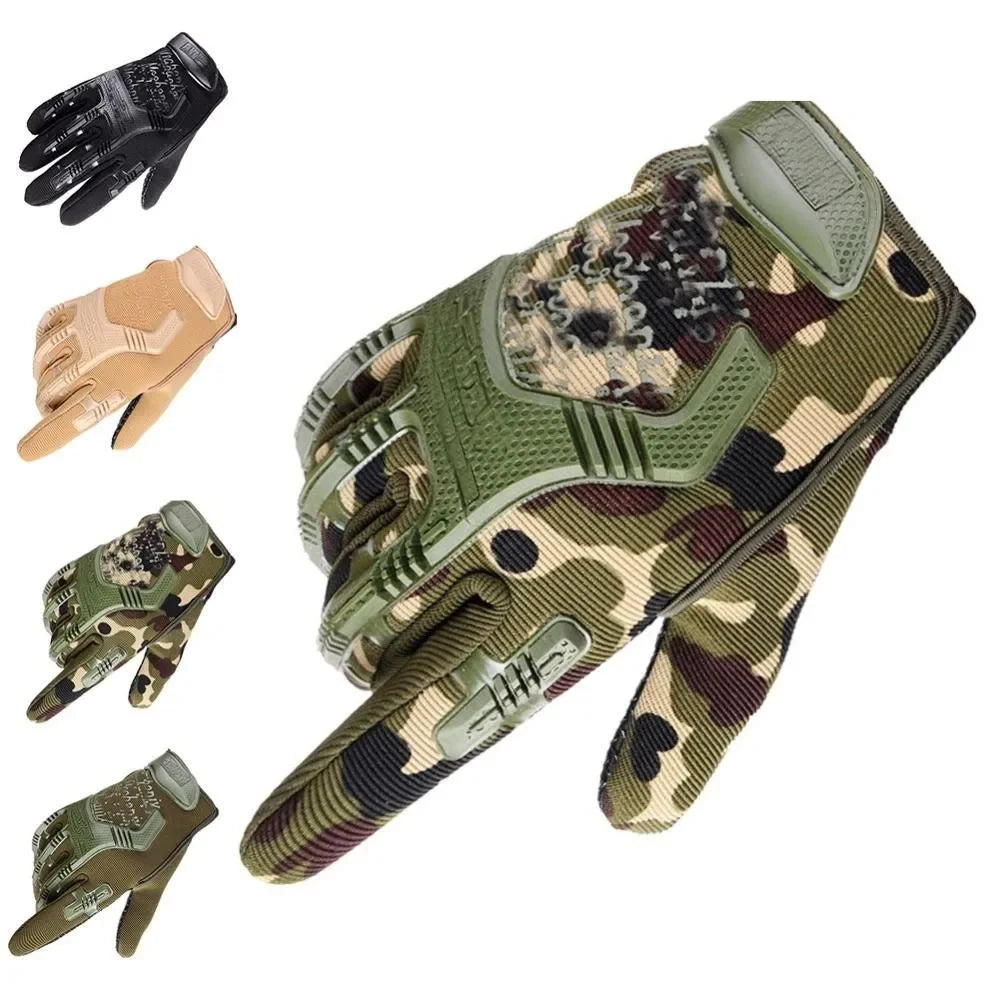 Men Tactical Gloves Half & Full Finger Anti-Skid Paintball Airsoft Combat Bicycle Protective Gear