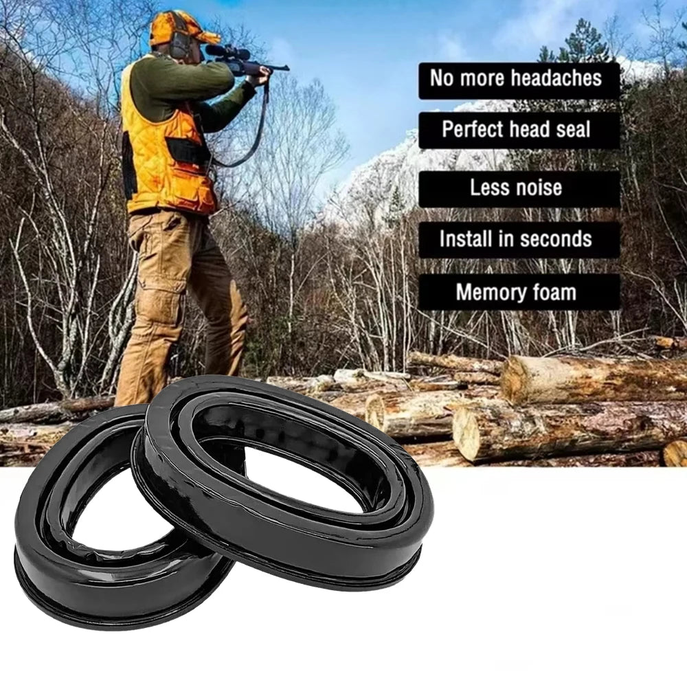 Tactical Headset Earmuffs Gel Ear Pad for 3M Peltor Self-Adhesive & Cooling Replacement Ear Cushions Noise Reducing,Comfortable