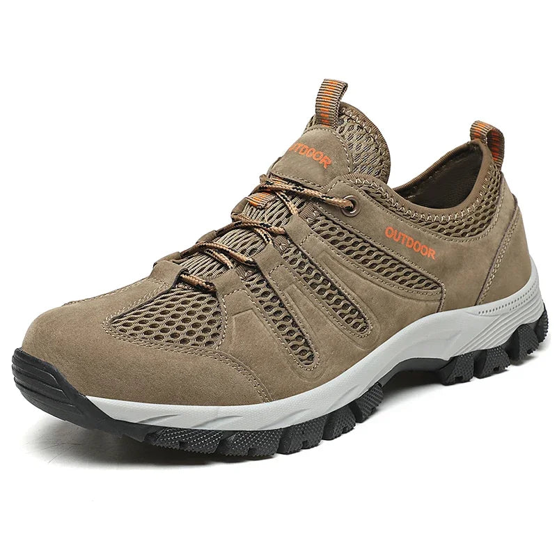 Large Size 2025 Men Soft Casual Shoes Summer Breathable Outdoor Mesh Sneakers Male Light Black Footwear Flat Fashion Boys Travel