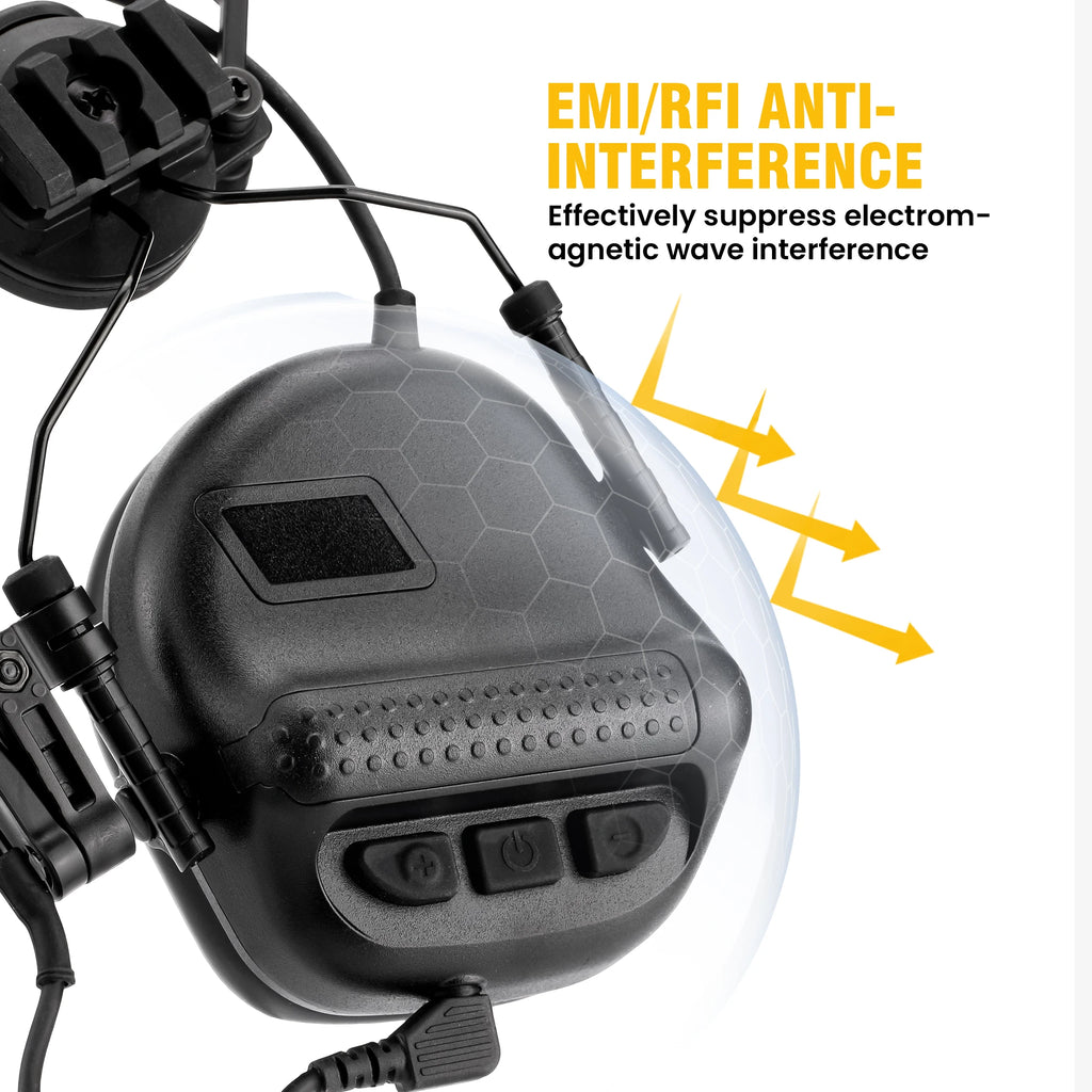 Airsoft Tactical Headset Foldable Earmuff Microphone Military Headphone Shooting Hunting Ear Protection Earphones earmor