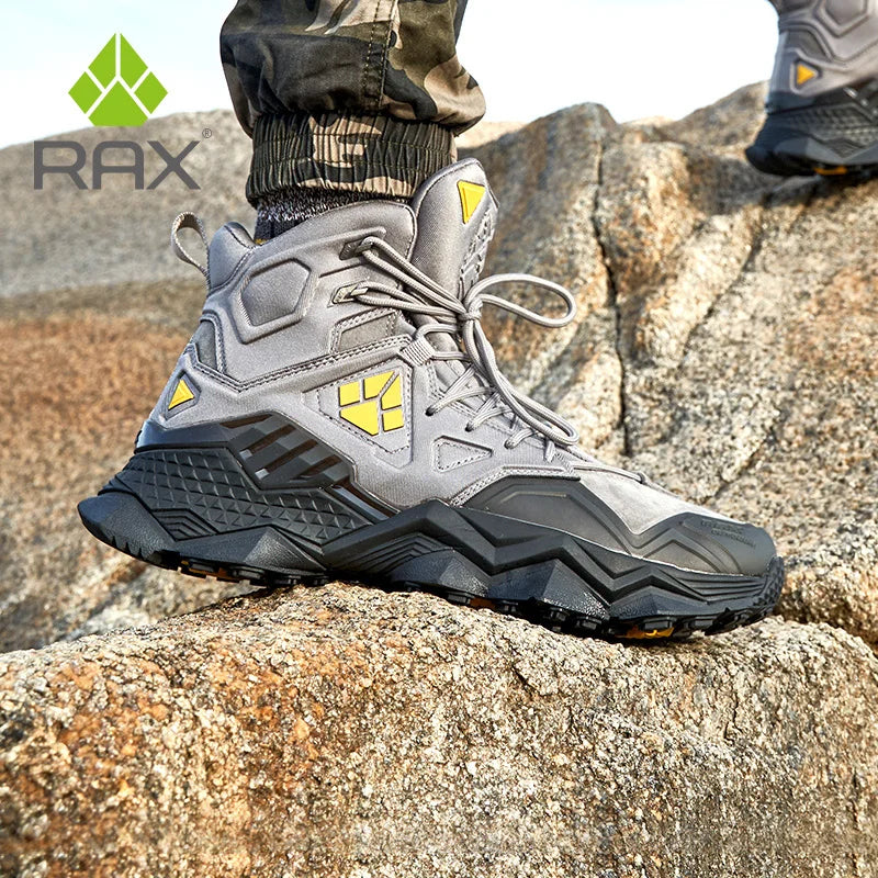 RAX Man Hiking Shoes Wear Resistant Sneakers Non Slip Camping Shoes Men Outdoor Sneaker Spring Autumn Waterproof Shoes