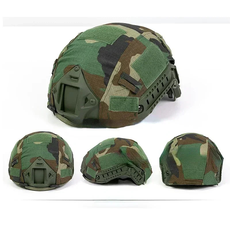 Tactical Helmet Cover Head Circumference 52-60cm Helmet Airsoft Paintball Wargame Gear CS FAST Helmet Cover 10 Colors
