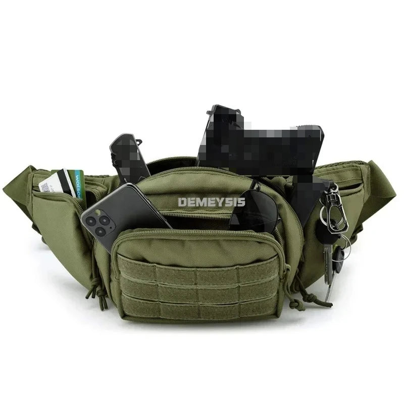Tactical Waist Bag Outdoor Concealed Carry Molle Handgun Bags for Hunting Camping Hiking Pistol Pack