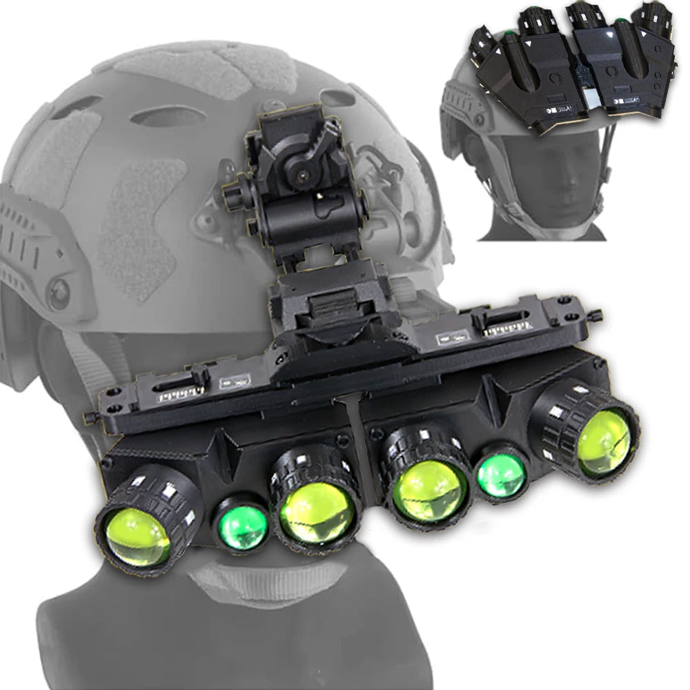 Call Of Duty GPNVG18 Tactical Night Vision Goggles Model with NVG Bracket Airsoft Helmet Accessories COD Koenig Role Play Props