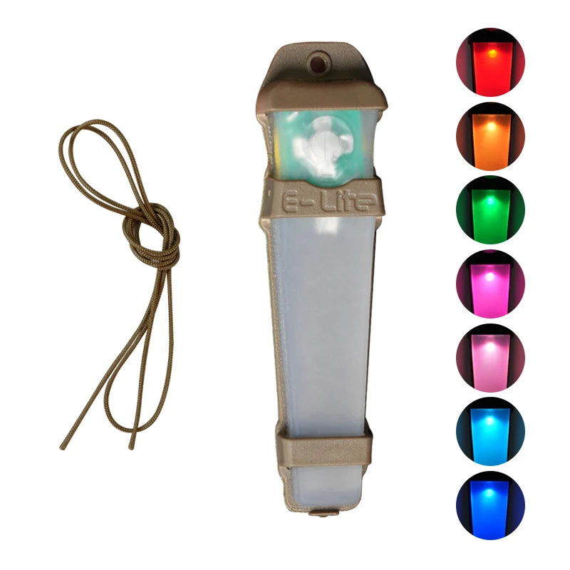 BOOIU Tactical Helmet Light Seven-Color Safety Flashing Light Survival Signal Light Waterproof Light Hunting Hiking Outdoor