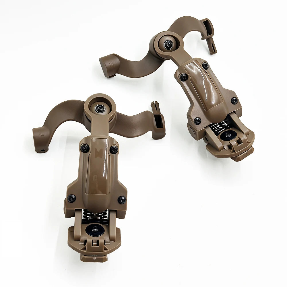 Multi-Angle Rotation Helmet Rail Adapter for Tactical Headset Fit OPS Core ARC and Team Wendy Rail