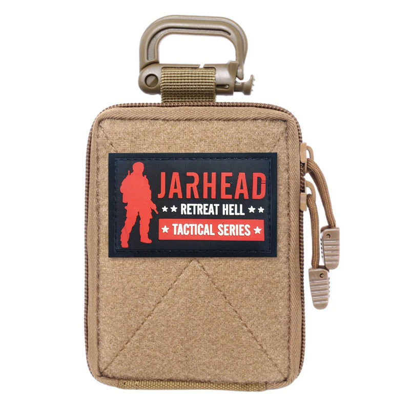 Tactical Mini Utility Pouch EDC Molle Accessory Bag with Hook-and-Loop Area for Outdoor Hunting and Emergency Use