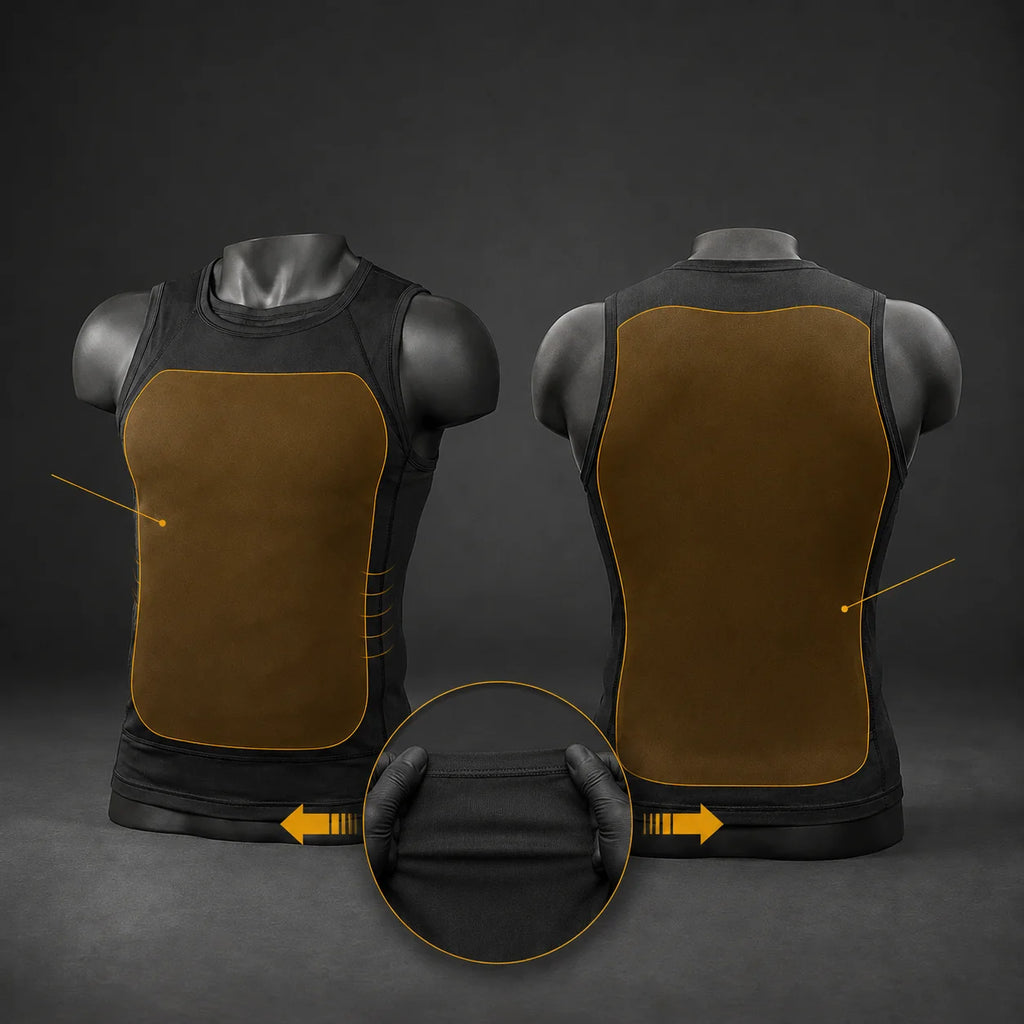 Stretchable Quick Release Tactical Training Vest Close Fit Soft Padded Front Back Coverage for Outdoor Fitness Hiking