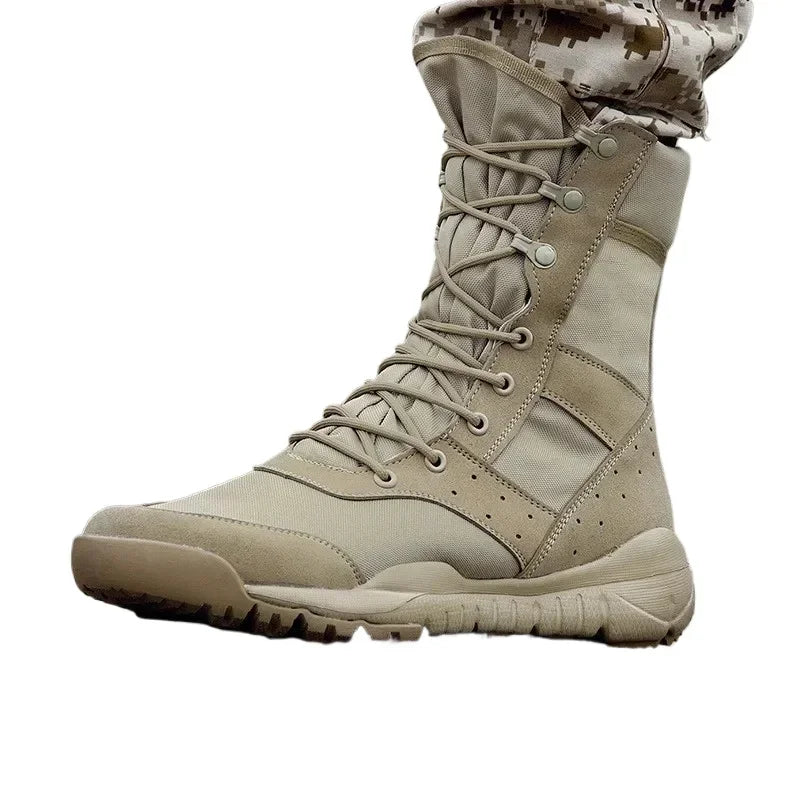 35-47 Size Men Women Ultrallight Outdoor Climbing Shoes Tactical Training  Boots Summer Breathable Mesh Hiking Desert Boot
