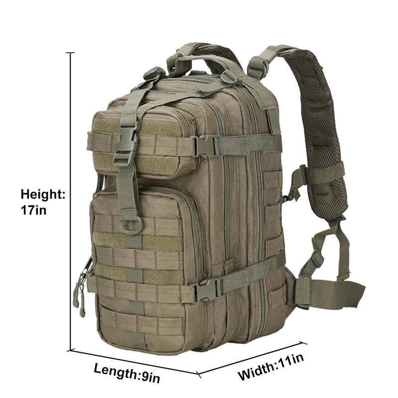 LQARMY 35L Tactical Backpack Molle Assault Rucksack Men Women Backpacks Travel Camping Mochila Militar Tatica Hunting Hiking Bag