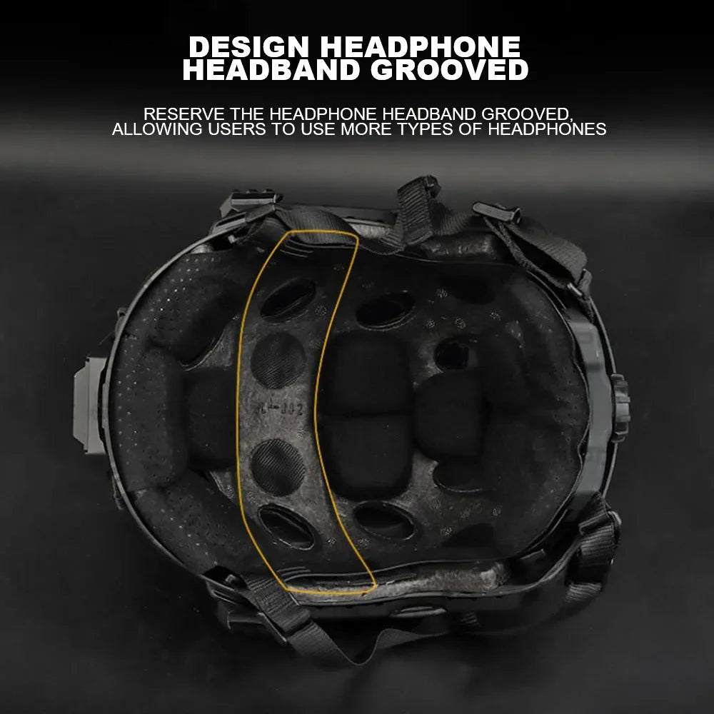 Tactical Fast Airsoft Helmet Lightweight SF Super High Cut Hunting Shooting Wargame Protective Helmet Outdoor Sport Cycling Gear