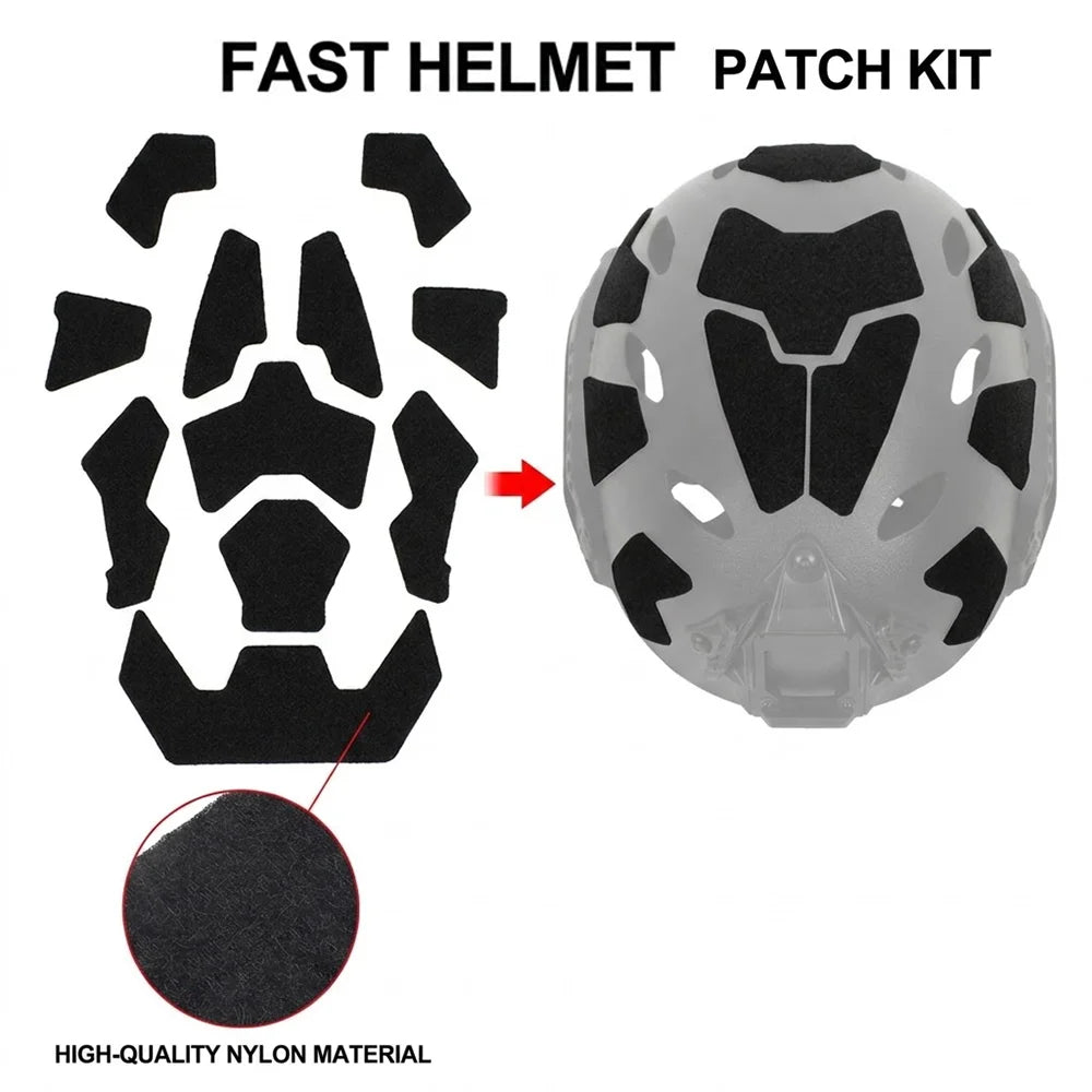 Tactical Helmet Sticker Self Adhesive Helmet Hook And Loop Tape Universal Exterior Sticker Fast Helmet Tape Accessories