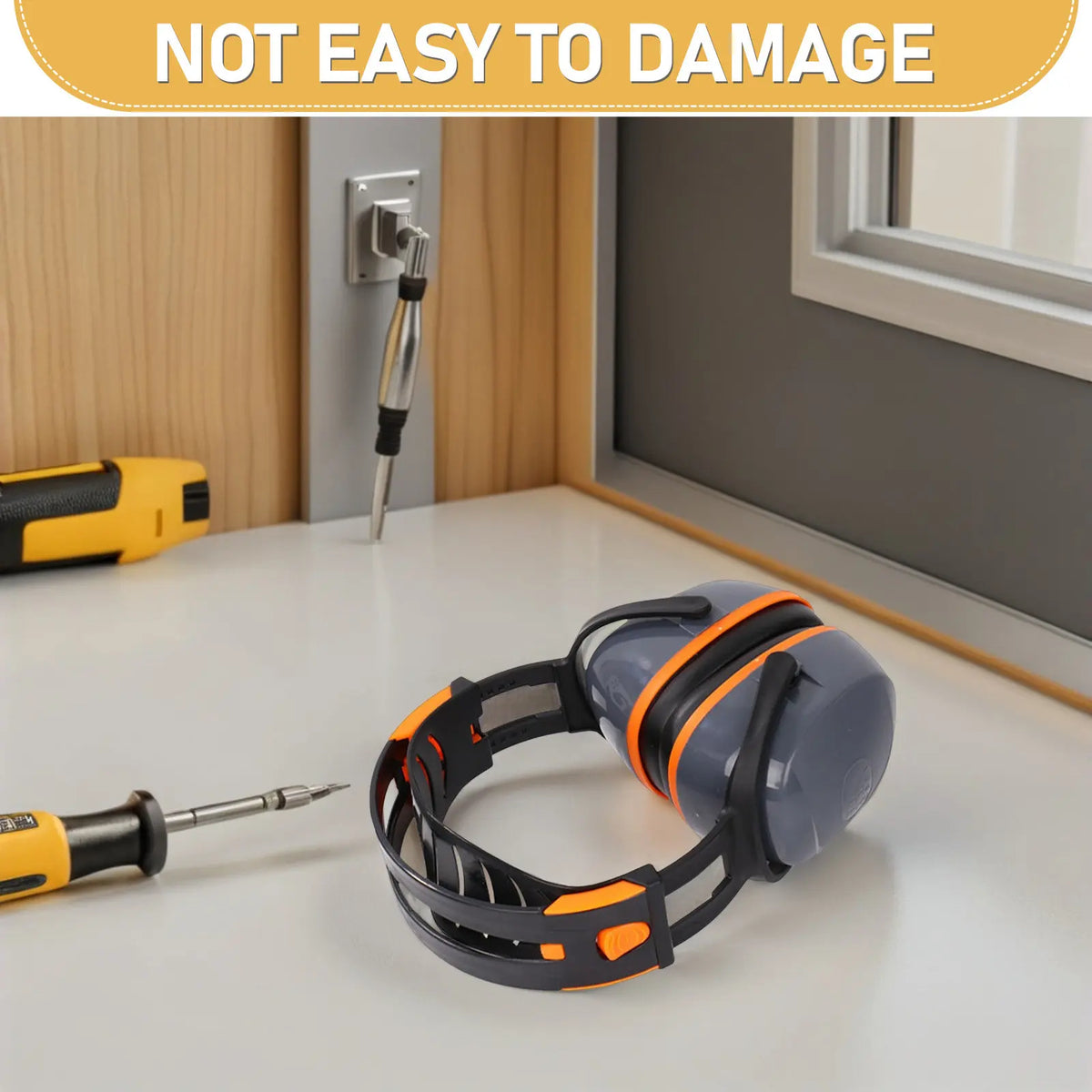 Noise Cancelling Headphone ABS Protective Ear Muffs Comfortable Ear Protection for Work Study Concert Construction