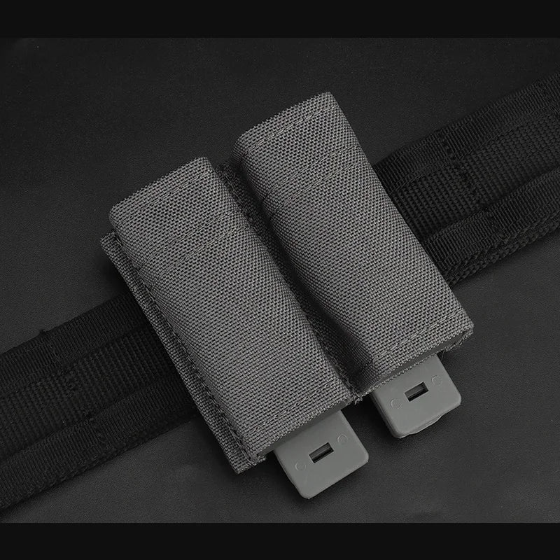 1911 Dual Magazine Pouch | MOLLE-Compatible Pistol Holder | Quick-Release Design