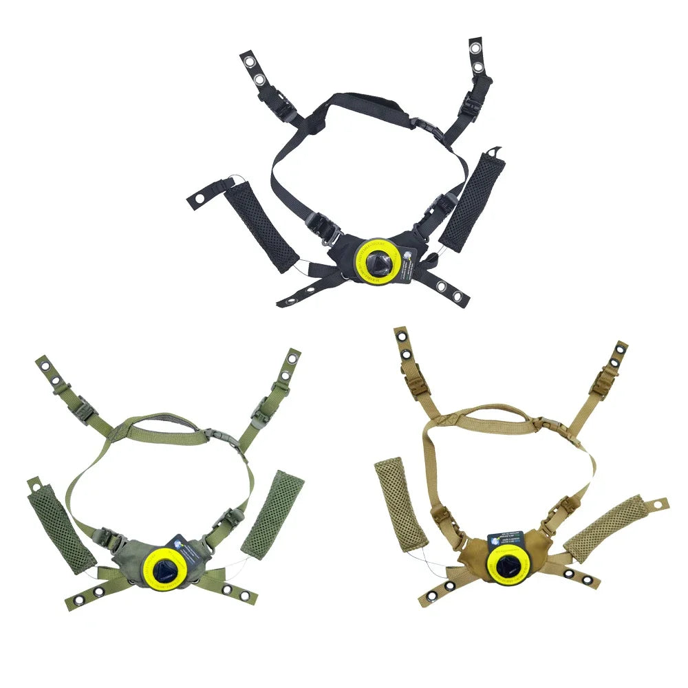 Tactical Helmet Liner System Padding Kit and Chin Strap Adjustable Dial Suspension System for FAST MICH Wendy Helmet