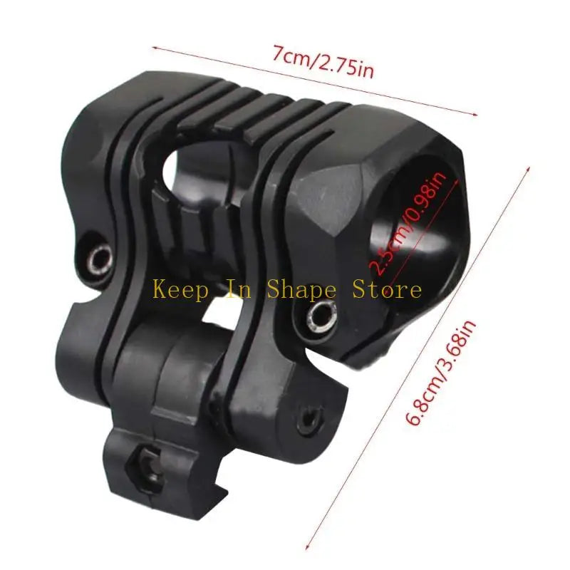U1JC Flashlight Holsters Quick Release Flashlight Holder Clamp Clip Fast Helmet Torch Mount Fast Helmet Mount Torch Holder