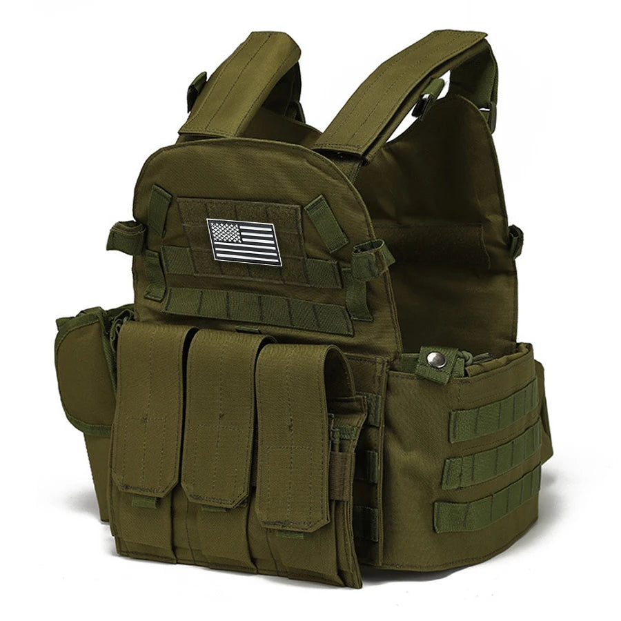 900D high-density Oxford cloth adjustable shoulder strap camouflage vest large capacity combination vest