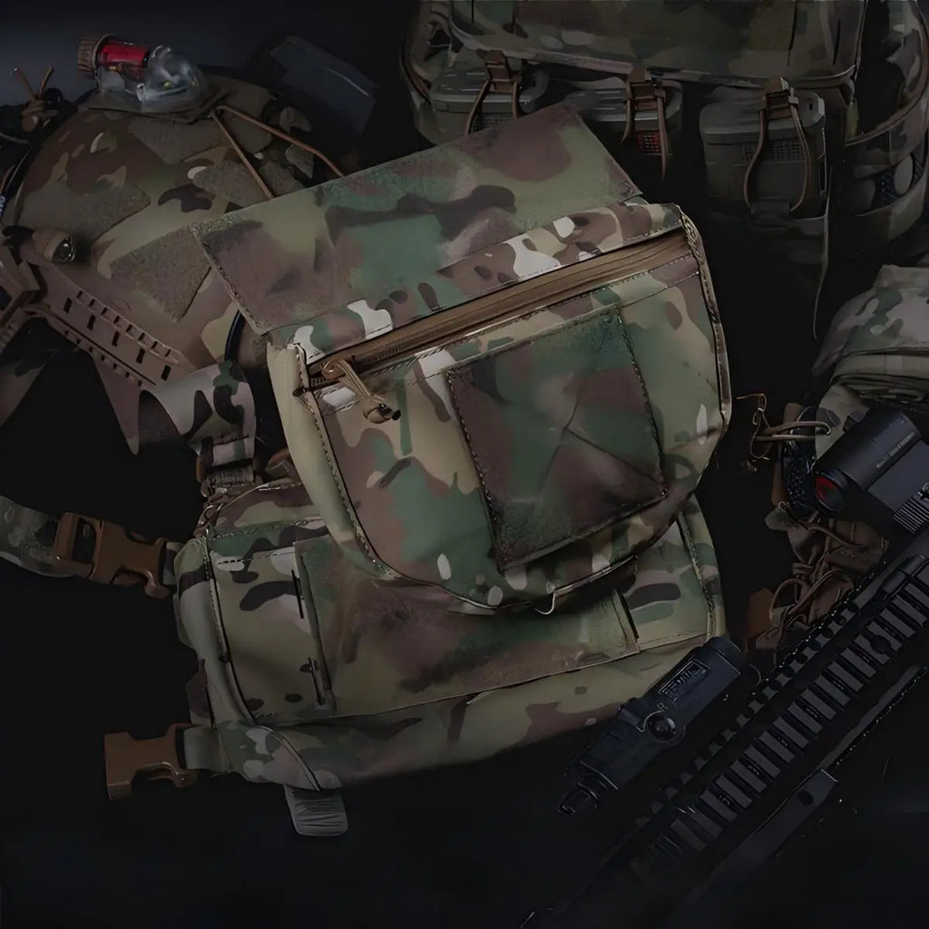 Universal FC Sub Drop Bag Hook-Loop Mags IFAK Kit Accessories Drop Pouch Compatible With V5 PC Vest and other Chest rig Vest