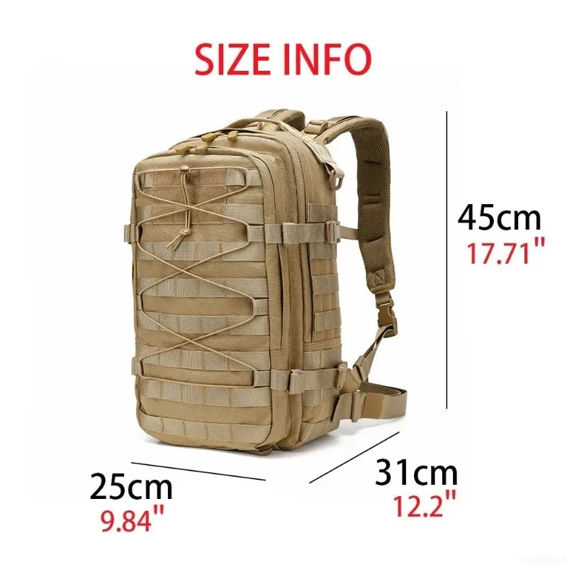 Men's Waterproof Tactical Backpack Outdoor Sports Mountaineering Hiking Bag Multifunctional Tactical Bag