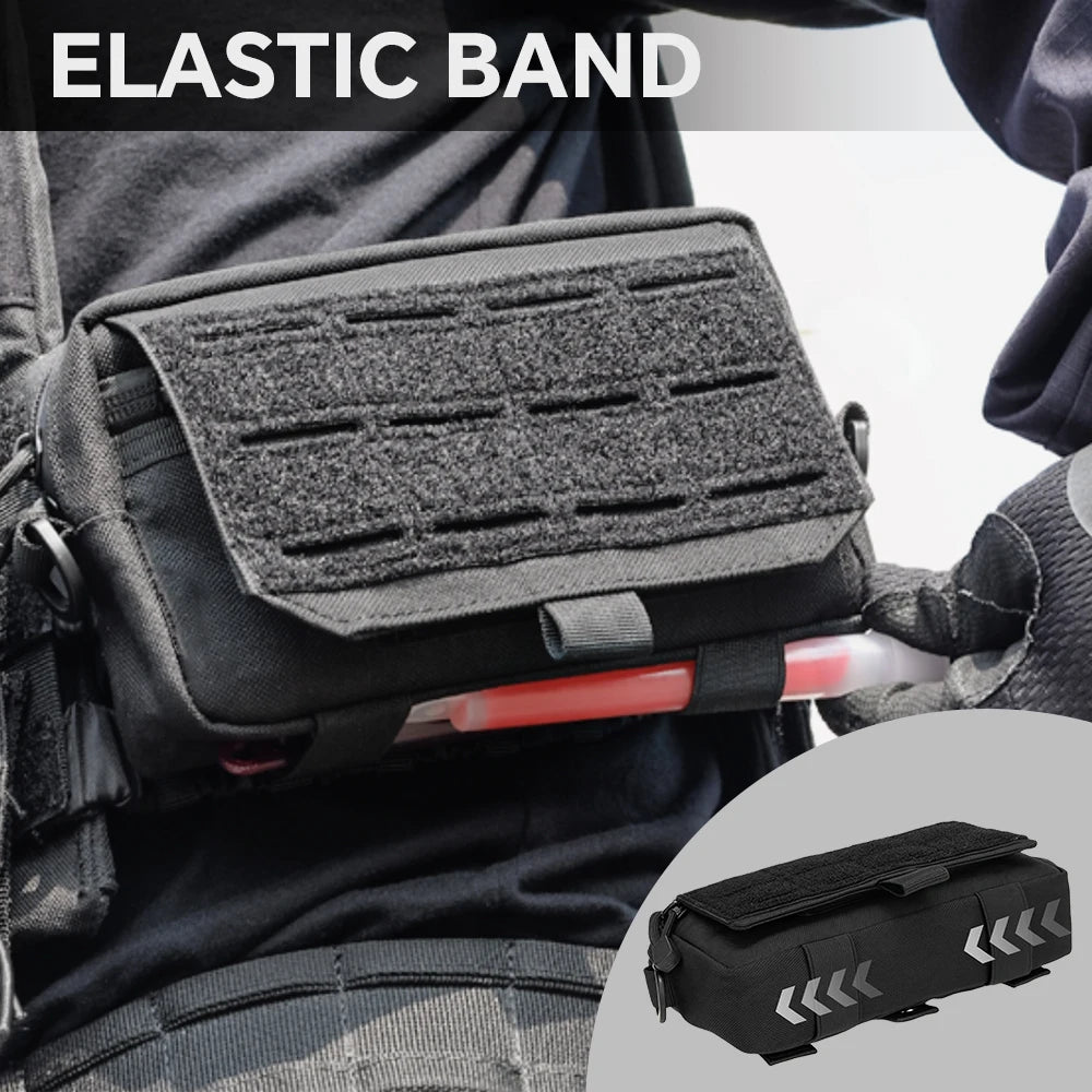 MOLLE EDC Waist Pack 1000D Nylon Tactical Medical Pouch First Aid Kit Outdoor Survival Tool Belt Bag for Camping Hunting Sports
