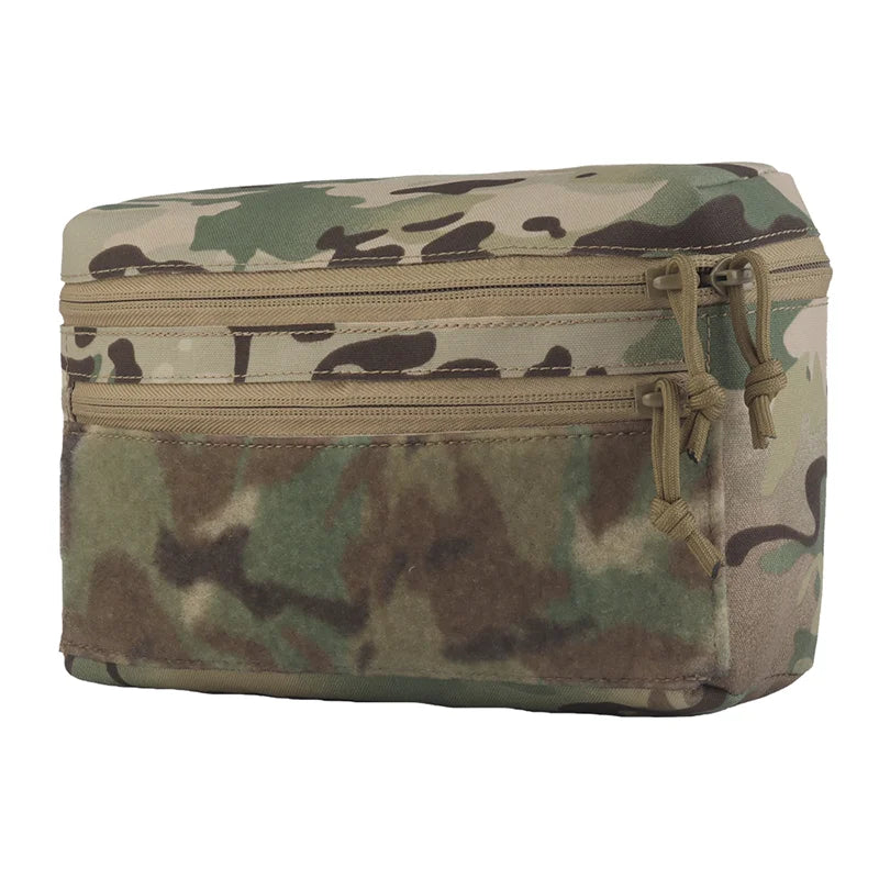Universal MOLLE GP Pouch Large Size Multi-Use Storage with Zipper & Hook Loop Fastener for Field Vest EDC Outdoor Accessories