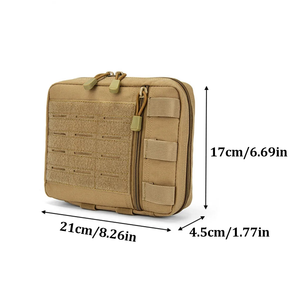 Tactical Molle Admin Pouch Multi-Purpose Pouch Modular EMT EDCOrganizer Tool Pouch Bag Utility Zippered Waist Pack Medical bag