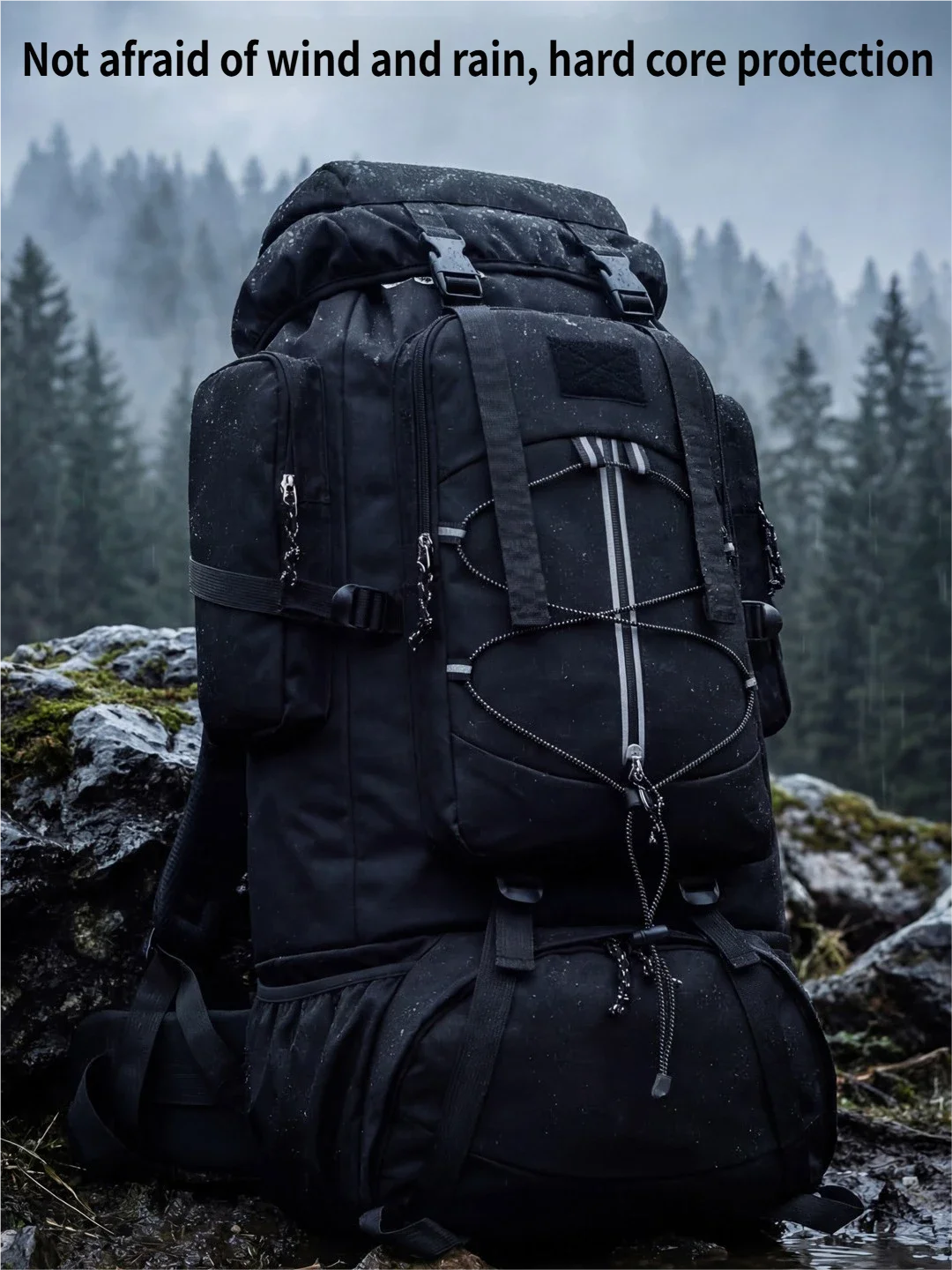 85L Large Hiking Backpack Waterproof Camping Bag Heavy Duty Climbing Rucksack for Outdoor Travel Trekking Picnic Gear  Sports