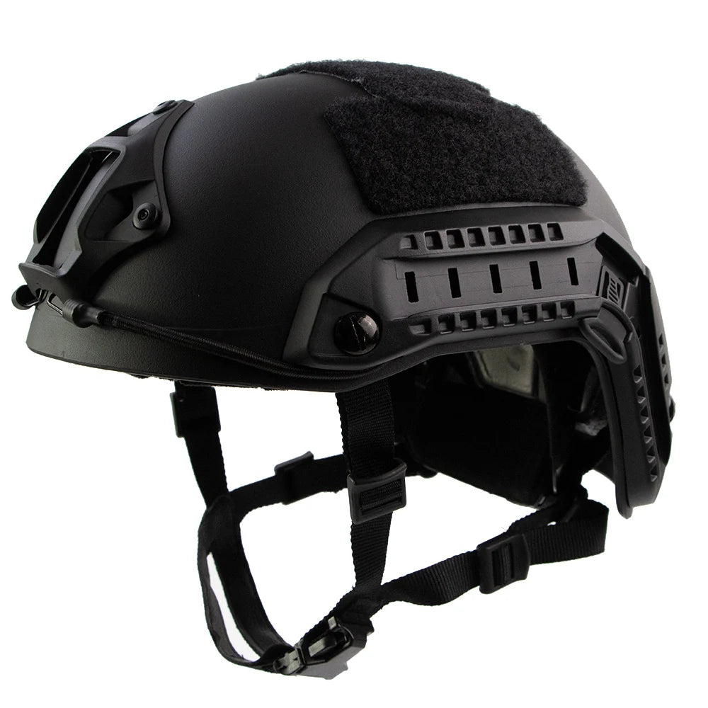 BOOIU Airsoft Tactical Helmet Adjustable Knob Thicken ABS Outdoor Fast MH/PJ Helmet Riding Shooting CS Protective Safety Gear