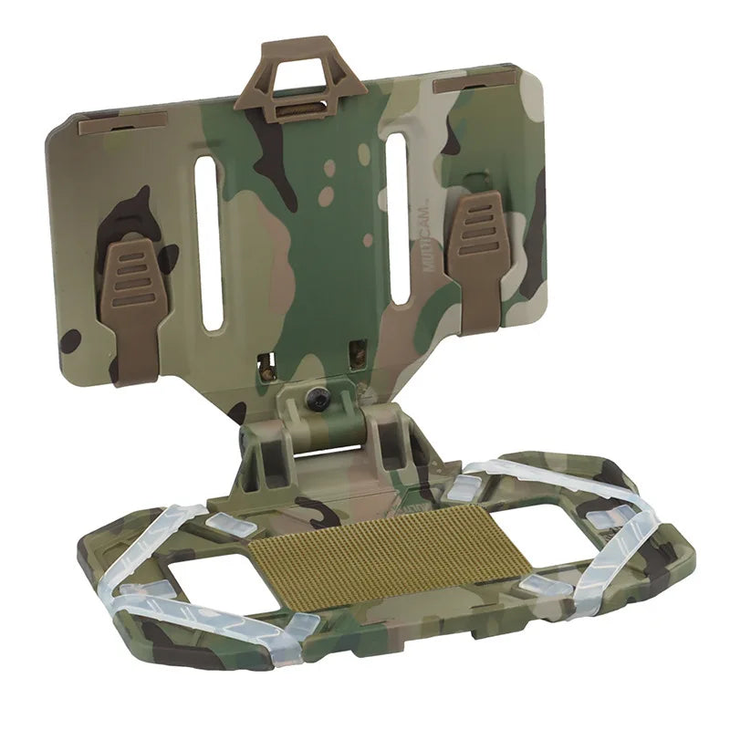 BOOIU Tactical MOLLE Folding Navigation Board Phone Holder Cellphone Carrier Board Holder Military Airsoft Hunting Accessories