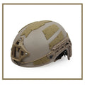 Aramid Ultra High Molecular Weight Ballistic Helmet Sandy