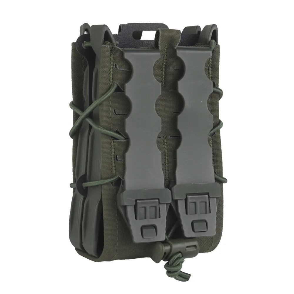 OPHIDIANTAC M4 M14 M16 AR15 G36 Mag Pouch Double Magazine Pouch  Rifle Magazine Holder MOLLE Belt Attach Mag Bags