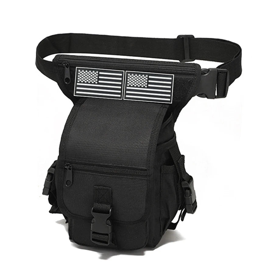 Outdoor multifunctional leg bag, quick detachable waist bag, partitioned storage, smooth zipper design