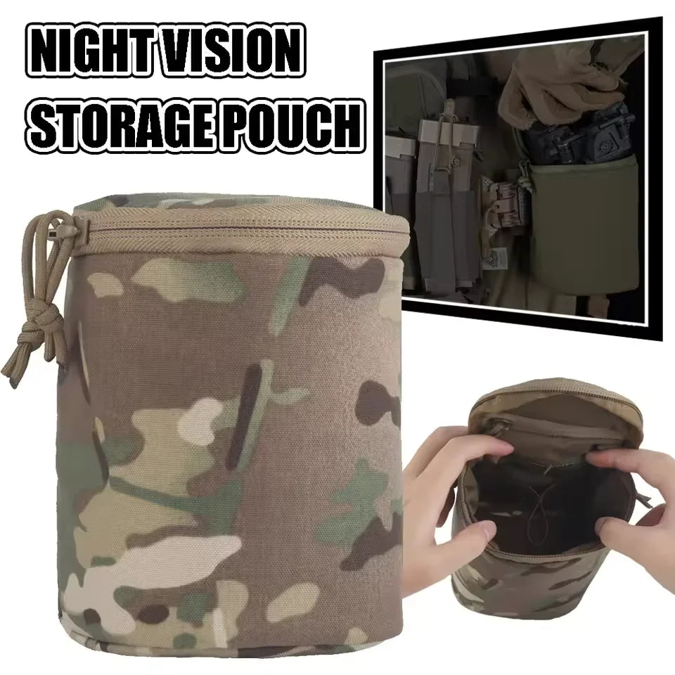 Tactical Night Vision Goggles Pouch MOLLE NVG Bag with Nylon Padded Securely Carry & Protect Night Vision Goggles