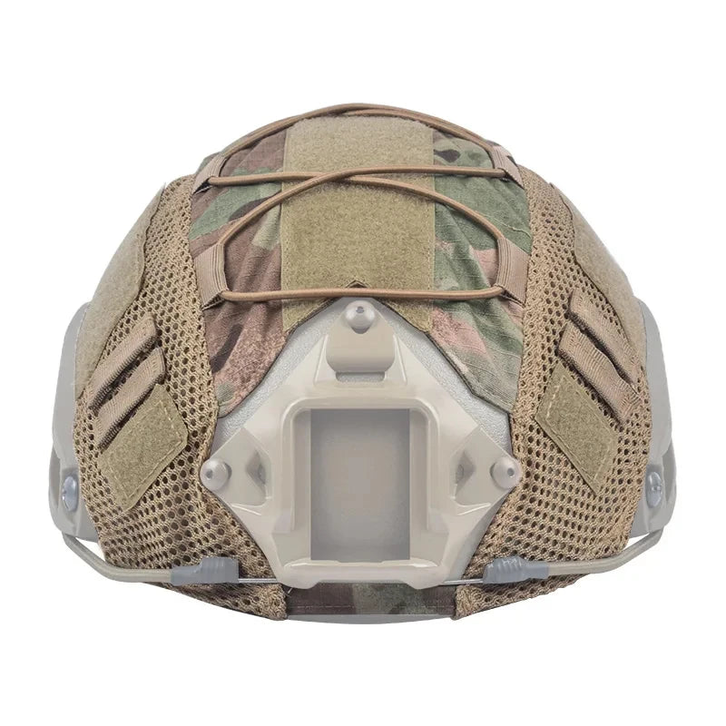 Tactical Helmet Cover for Fast MH PJ BJ OPS-Core Helmet Airsoft Paintball High-cut Helmet Cover camo with Elastic Cord
