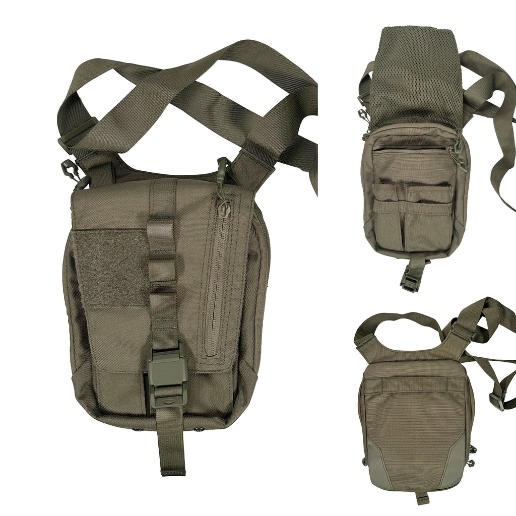 Bg Tactical Crossbody Bag, Multifunctional Quick-Access Pistol Bag, Left and Right Hand Compatible with Quick-Pull Design, Suitable for Shooting Range, Commuting, Edc, and Outdoor Use