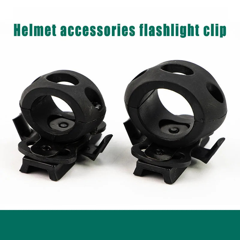 Dedicated Lighting Quick Release Flashlight Holder FAST, MICH2000, IBH with Track Tactical Helmet Fixture Adapter Outdoor Sports