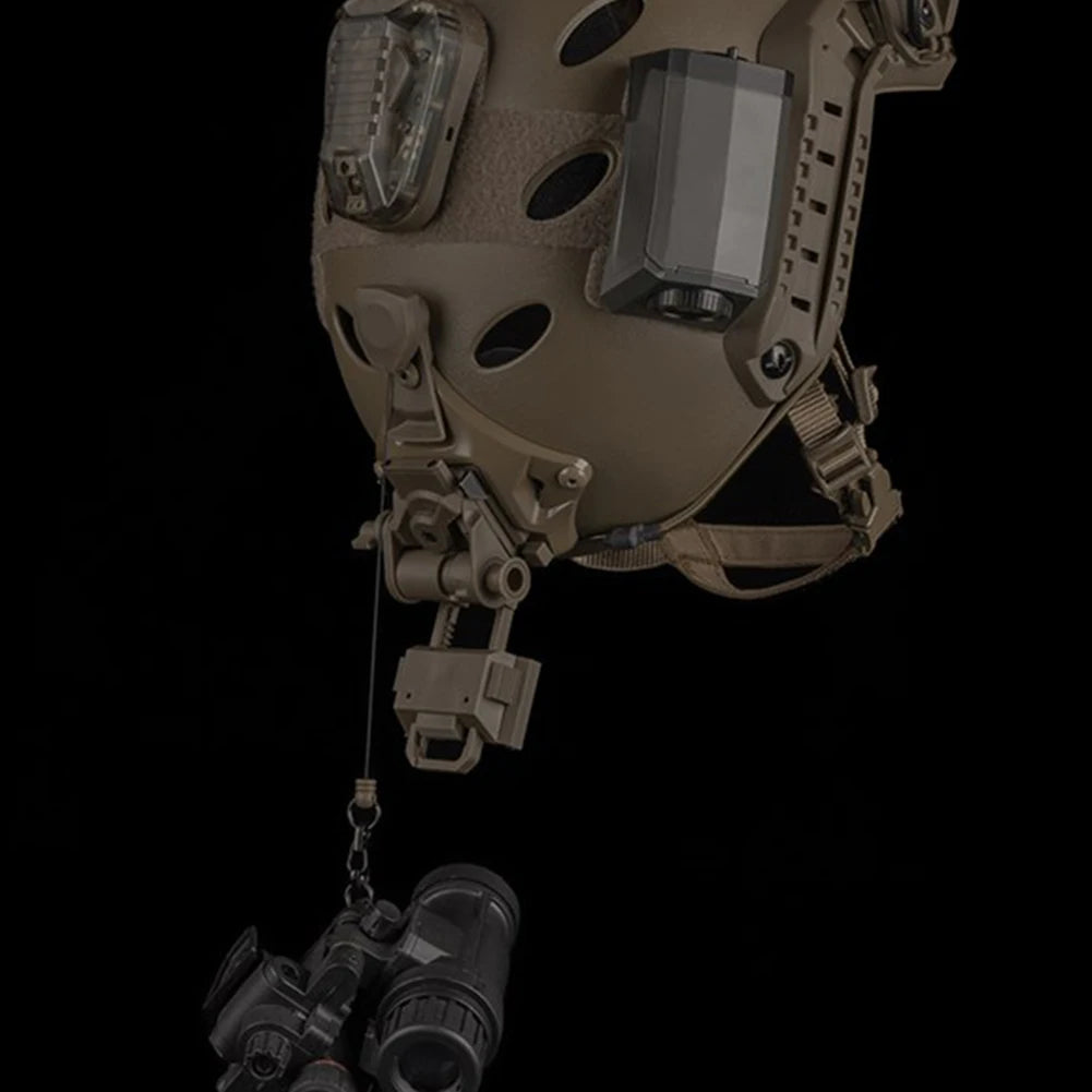 Helmet VAS NVG Base Lanyard 360 Rotation NVG Mount Safety Lanyard Night  Goggles Anti-fall Telescopic Rope