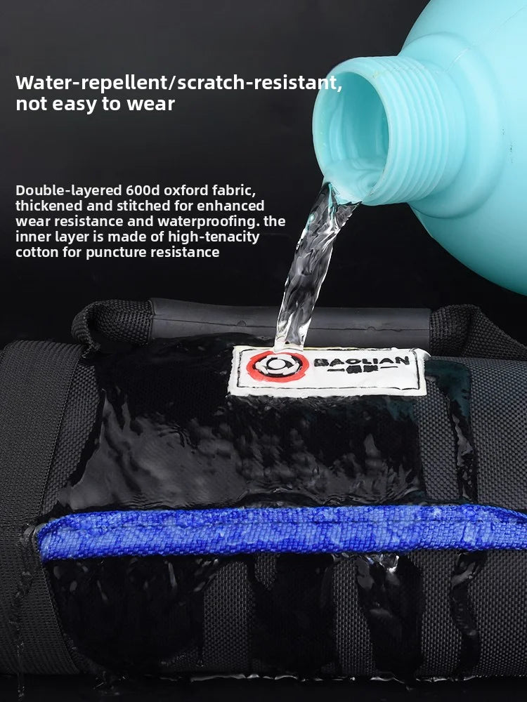 Oxford Canvas Folding Wrench Roll Storage Kit Portable Anti Splash Tool Organizer Bag Foldable Wrench Hammer Electrician Bag