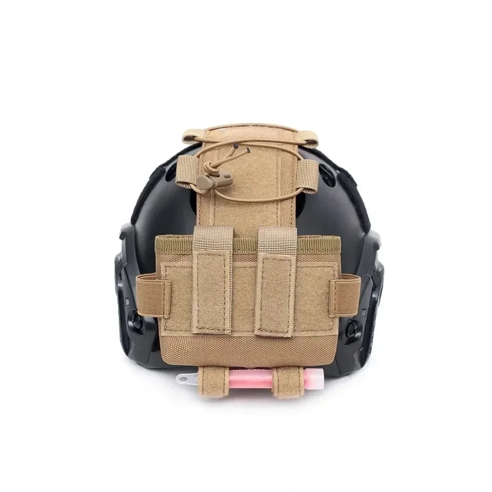 Tactical Helmet Battery Pouch MK2 - NVG Counterweight Pack with Hook & Loop, Molle-Compatible Airsoft, Durable Nylon Organizer