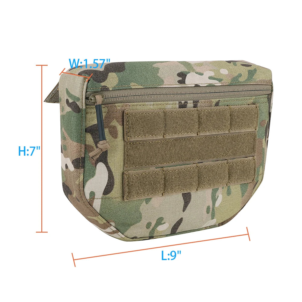 KRYDEX Tactical Dangler Pouch Abdominal Carrying General Purpos Fanny Pack Storage Tool Organizer Utility Bag for Chest Rig Vest