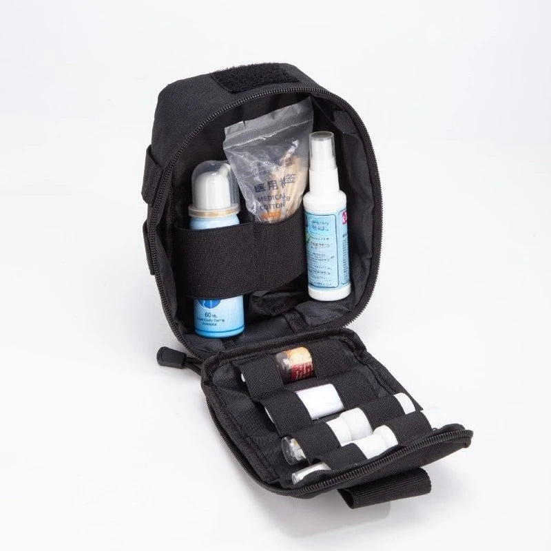 Tactical MOLLE First Aid Pouch 600D Nylon Water Resistant EDC Medical Bag Organizer for Outdoor Hunting Hiking Camping
